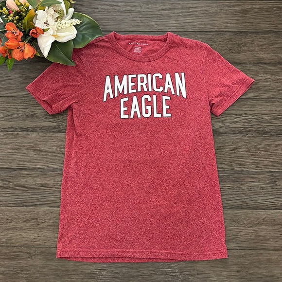 Men’s American Eagle red logo t-shirt - Picture 1 of 7